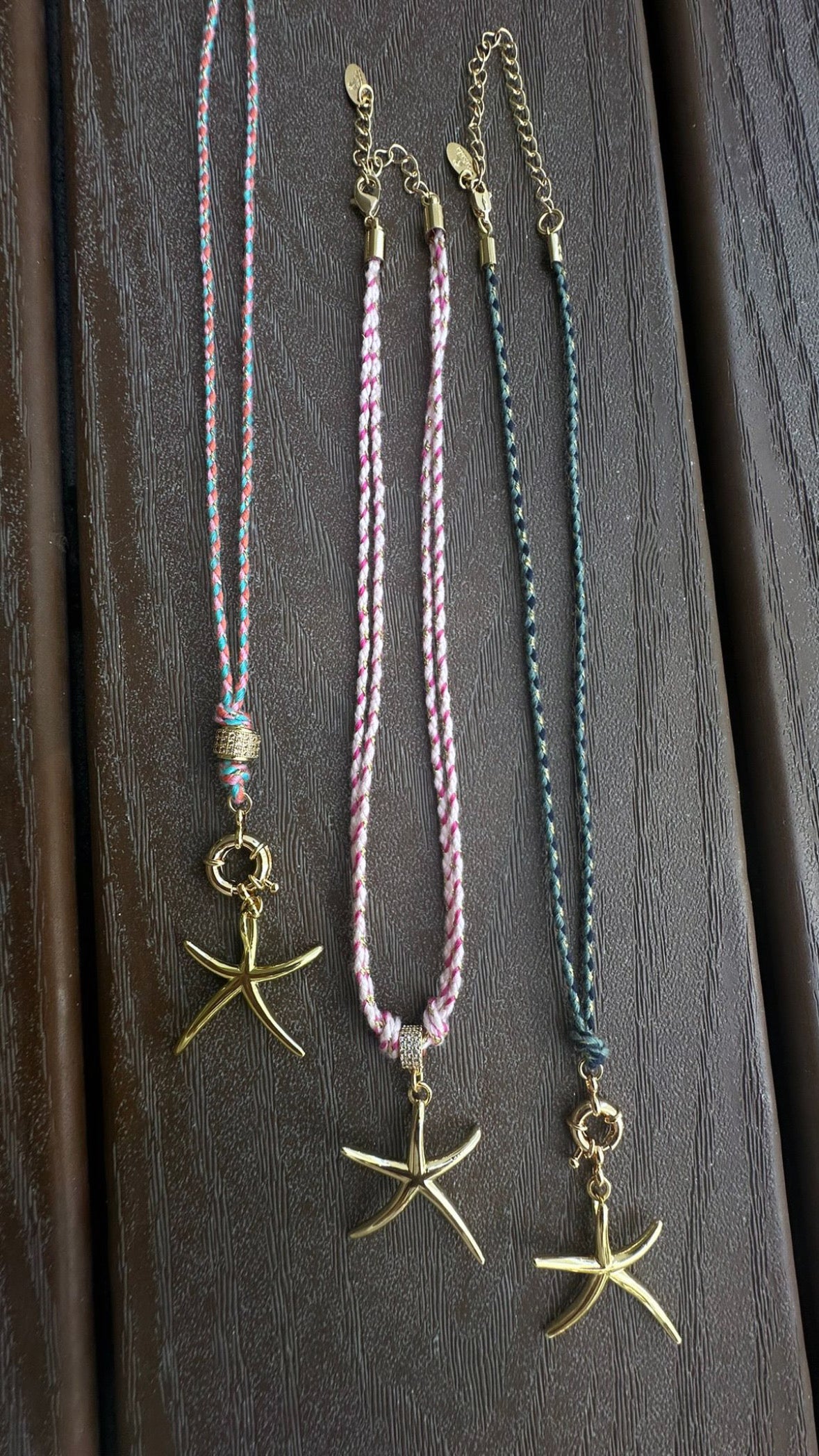 Starfish Necklace - Blue