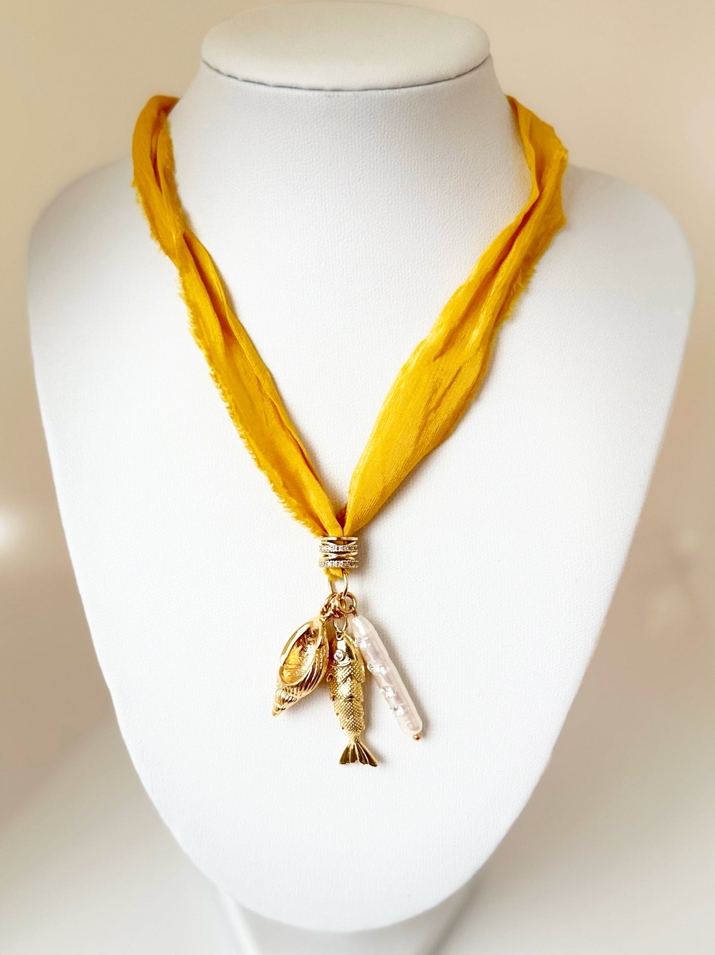 Sari Silk Necklace