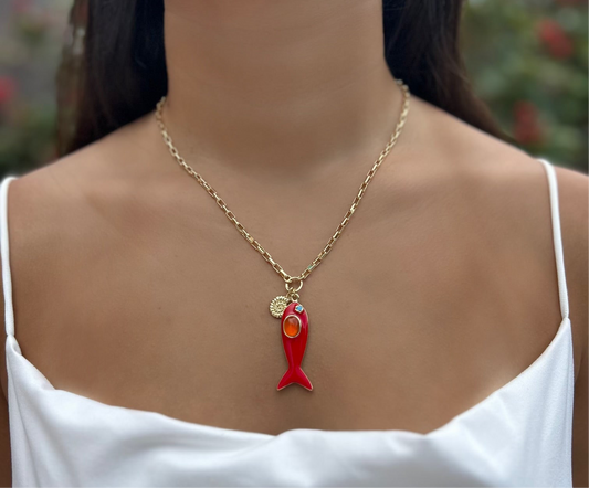Coastal Fish Necklace