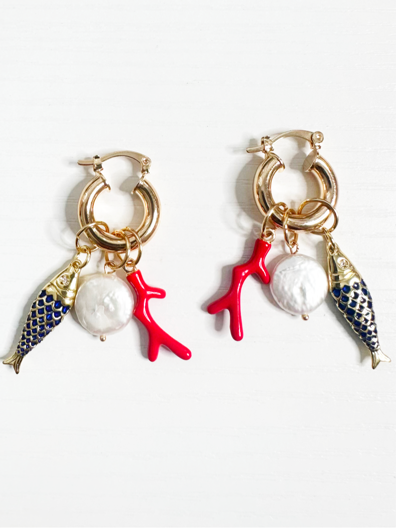 Blue lagoon earrings