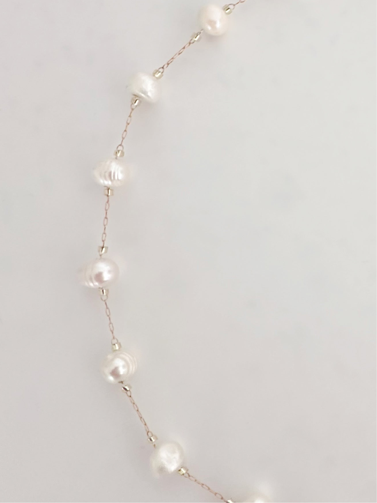 Rosary Pearl Necklace