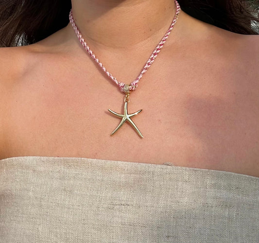Starfish Necklace - Pink