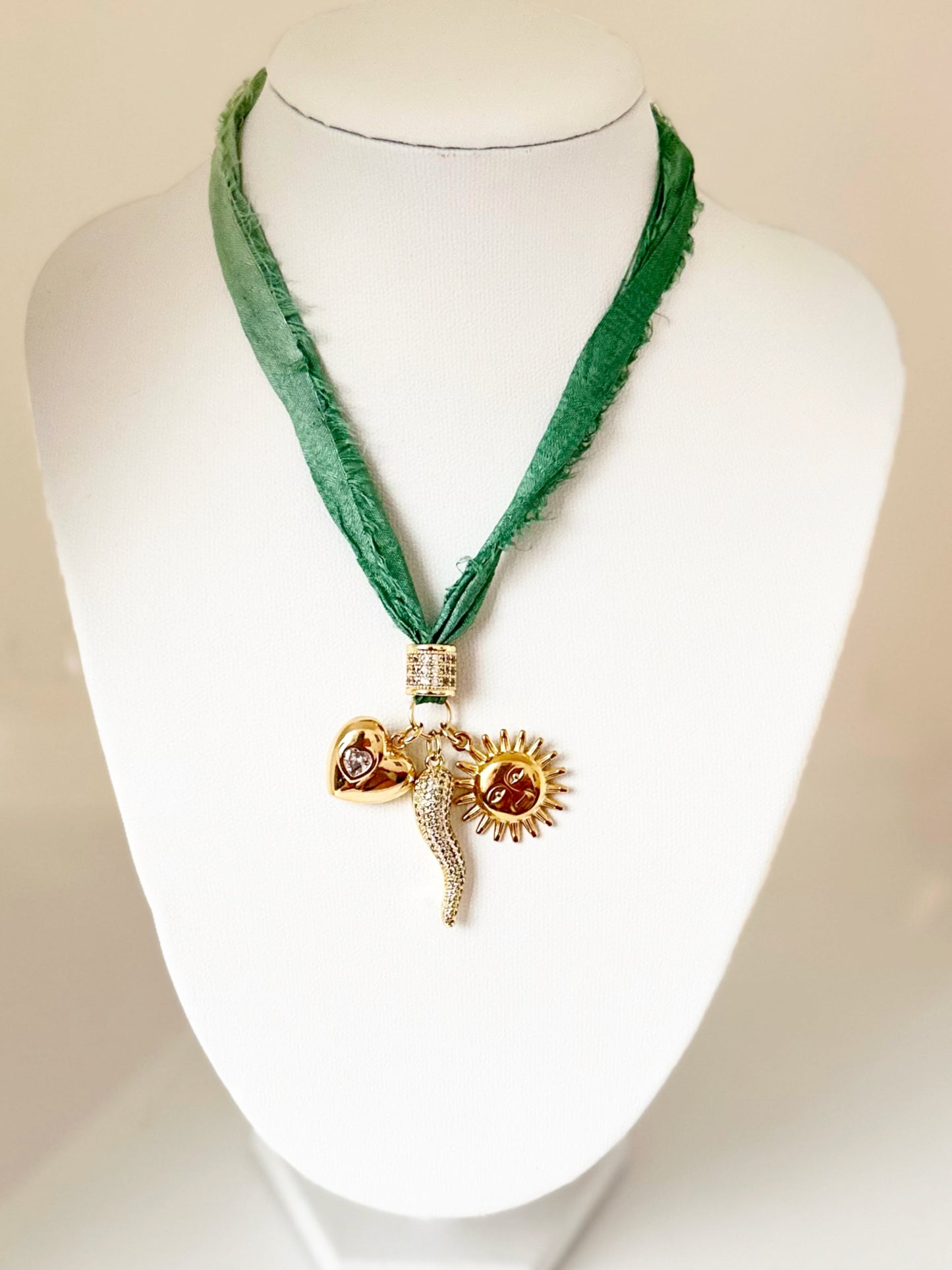 Sari Silk Necklace