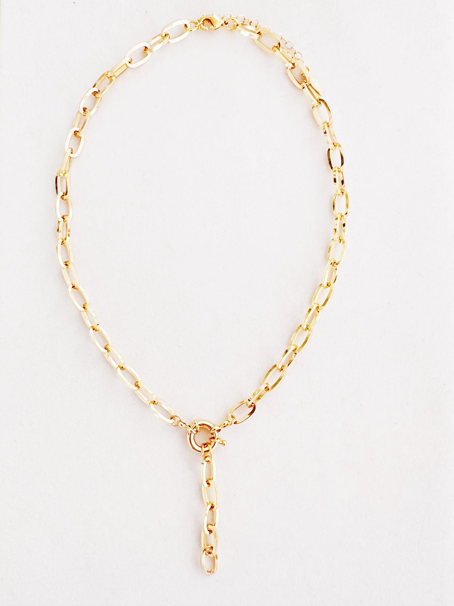 Gold Link Lariat
